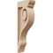 Ekena Millwork 2"W x 4"D x 12"H Thin Scroll Rough Cedar Woodgrain TimberThane Corbel, Primed Tan CORUR02X04X12SCRRCPR - alternate 1